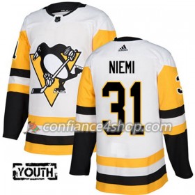 Adidas Maillot de Hockey Pittsburgh Penguins Antti Niemi 31 2017-2018 Blanc Authentic - Enfant